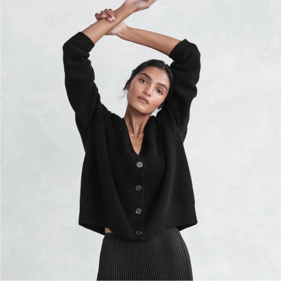 Jenni Kayne Cropped cocoon cashmere sweater - Picture 3 of 9